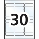 Avery&reg; Easy Peel&reg; Clear Address Labels 1"x2-5/8" 750/pkg