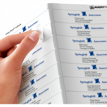 Avery&reg; Easy Peel&reg; Clear Address Labels 1"x4" 200/pkg