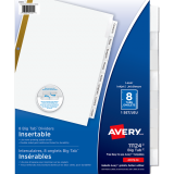 Avery&reg; Big Tab Insertable Index Dividers Clear 8-Tabs