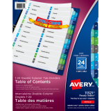 Avery&reg; Ready Index&reg; Table of Contents Double Column Dividers 1-24 11"x8-1/2