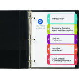 Avery&reg; Ready Index&reg; Customizable Table of Contents Dividers 1-5 Tabs