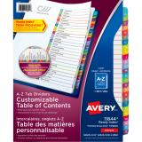 Avery&reg; Ready Index&reg; Customizable Table of Contents Dividers A-Z Tabs
