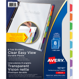 Avery&reg; Easy View Dividers 8 Tabs