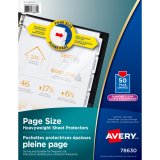 Avery&reg; Page Protectors 4 mil Clear Letter 50/box