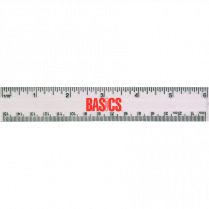 Basics&reg; Flexible Transparent Ruler 6" / 15cm