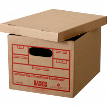 Basics&reg; Recycled Storage Boxes 12"x15"x10" 6/pkg