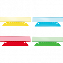 Basics&reg; Flexible Tabs 3-1/2" Assorted Colours 25/pkg