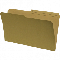 Basics&reg; Reversible File Folders Legal Kraft 100/box