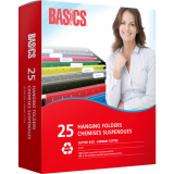 Basics&reg; Coloured Hanging Folders Standard Green 25/box