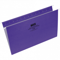 Basics&reg; Coloured Hanging Folders Legal Violet 25/box