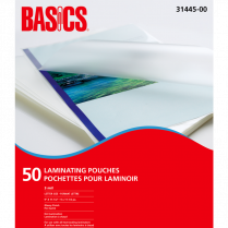 Basics&reg; Laminating Pouches 3mil 9"x11-1/2" Letter 50/pkg