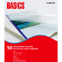 Basics&reg; Laminating Pouches 5mil 9"x11-1/2" Letter 50/pkg