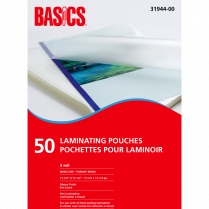 Basics&reg; Laminating Pouches Menu Size 3mil 11-1/2"x17-1/2" 50/pkg