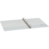 Basics&reg; Customizable D-Ring Binder 1" White