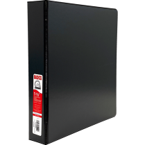 Basics&reg; Customizable D-Ring Binder 1-1/2" Black