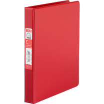 Basics&reg; D-Ring Binder 1" Red