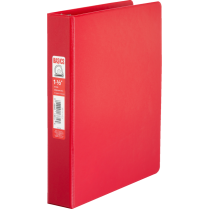 Basics&reg; D-Ring Binder 1-1/2" Red
