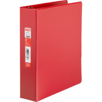Basics&reg; D-Ring Binder 2" Red