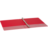 Basics&reg; Round Ring Binder 1" Red