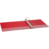 Basics&reg; Round Ring Binder 3" Red
