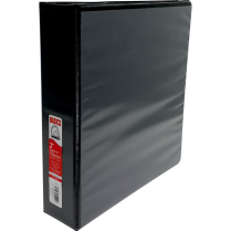 Basics&reg; Customizable D-Ring Binder 2" Black