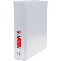 Basics&reg; Customizable D-Ring Binder 2" White