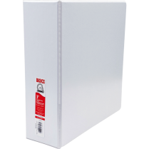 Basics&reg; Customizable D-Ring Binder 3" White