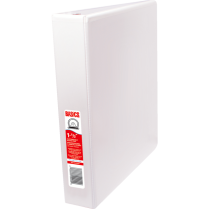 Basics&reg; Customizable Round Ring Binder 1-1/2" White