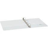 Basics&reg; Customizable Round Ring Binder 1-1/2" White