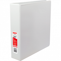 Basics&reg; Customizable Round Ring Binder 2" White