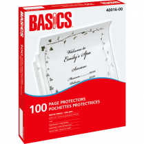 Basics&reg; Page Protectors 3 mil Matte Letter 100/box