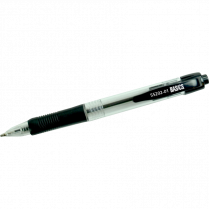 Basics&reg; Retractable Ball Point Pens Medium Point Black 12/box