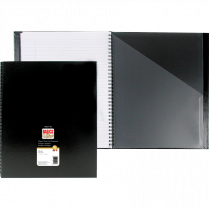 Basics&reg; Classic Coil Notebook 11"x8-1/2" 152 pages Black