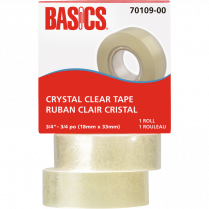 Basics&reg; Crystal Clear Tape Refill 3/4" (18mm x 33m)