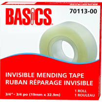 Basics&reg; Invisible Mending Tape Refill 3/4" (19mm x 32.9m)