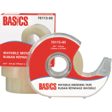 Basics&reg; Invisible Mending Tape wDispenser 3/4" (19mm x 32.9m)