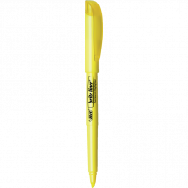 Bic&reg; brite liner&reg; Highlighters Chisel Tip Fluorescent Yellow 12/box