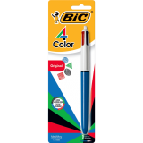 Bic&reg; 4 Color&trade; Retractable Ball Point Pen Medium Tip Black, Blue, Red and Green