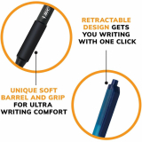 Bic&reg; SoftFeel&reg; Retractable Ball Point Pen Medium Point Blue 24/box