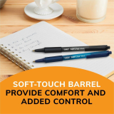 Bic&reg; SoftFeel&reg; Retractable Ball Point Pen Medium Point Blue 24/box