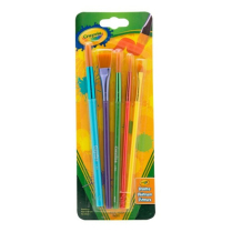 Crayola Synthetic Paint Brushes Assorted 5/Set