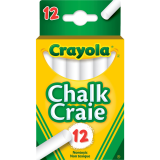 Crayola&reg; Dustless Chalk White 12/box