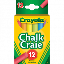 Crayola&reg; Dustless Chalk Assorted Colours 12/box