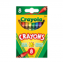 Crayola&reg; Regular Crayons Assorted Colours 8/pkg