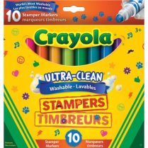 Crayola&reg; Ultra-Clean Washable Stampers Markers 10/Set