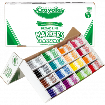 Crayola&reg; Classpack Markers Conical Tip Assorted Colours 256/cse
