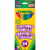 Crayola&reg; Coloured Pencils Assorted Colours 24/pkg