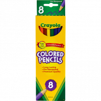 Crayola&reg; Coloured Pencils Assorted Classic Colours 8/pkg