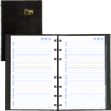 Blueline&reg; NotePro&trade; Telephone and Address Book 8"x5" 100 pgs Trilingual Black