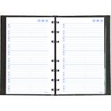 Blueline&reg; NotePro&trade; Telephone and Address Book 8"x5" 100 pgs Trilingual Black